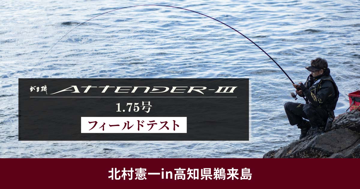アテンダーⅢ1.75号フィールドテスト 北村憲一in高知県鵜来島 | がまかつ