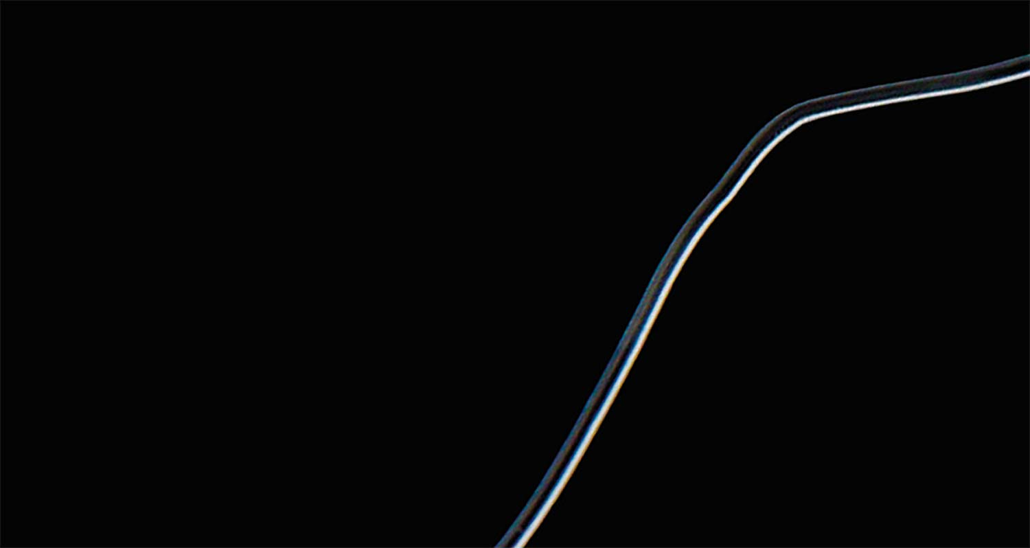 使用後も潰れず形を保っているハリス