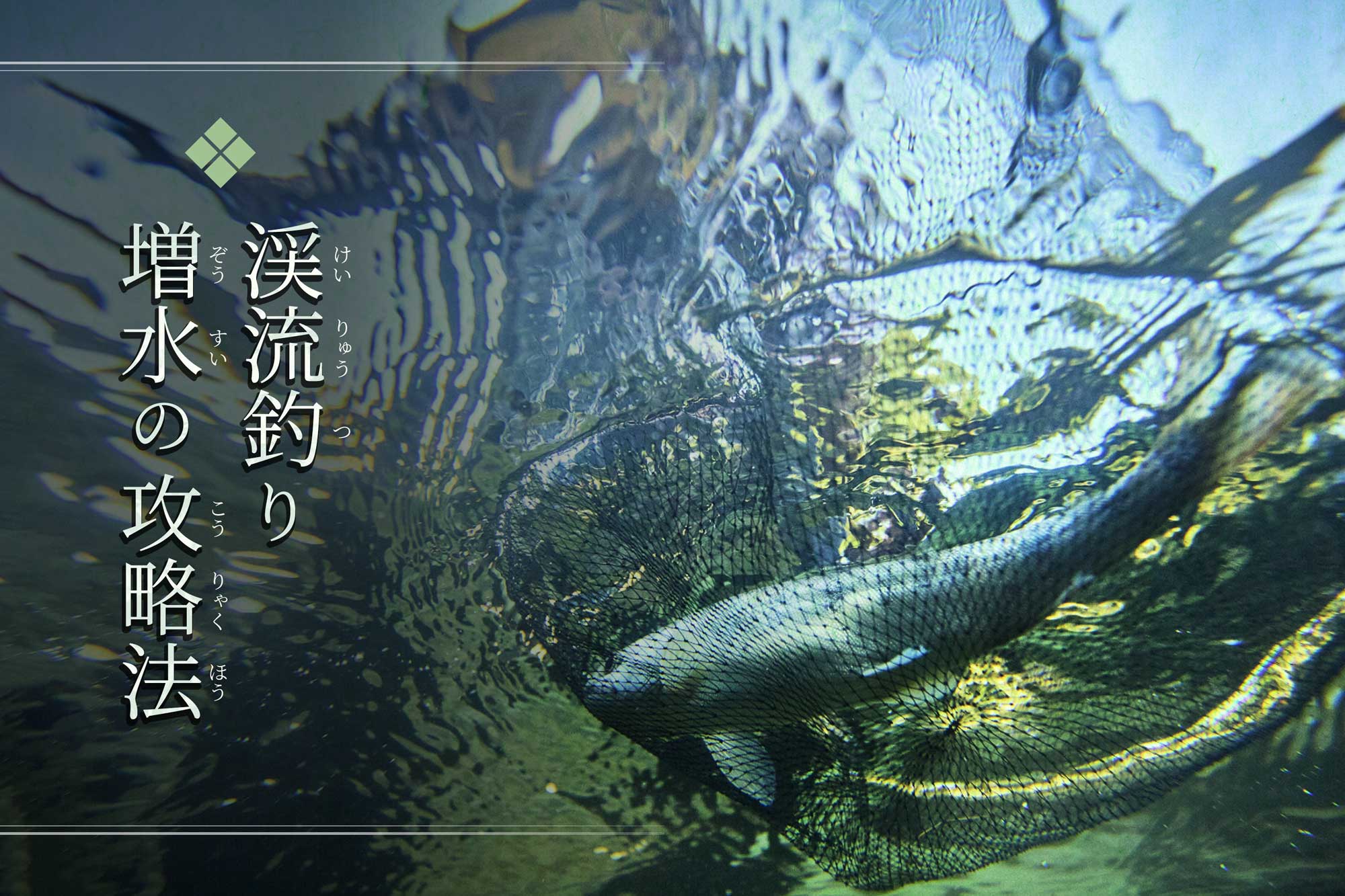 渓流釣り 増水の攻略法