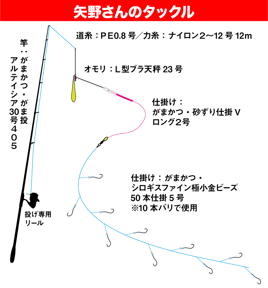 シロギス釣り、投げ釣り仕掛けなどのセット 通販