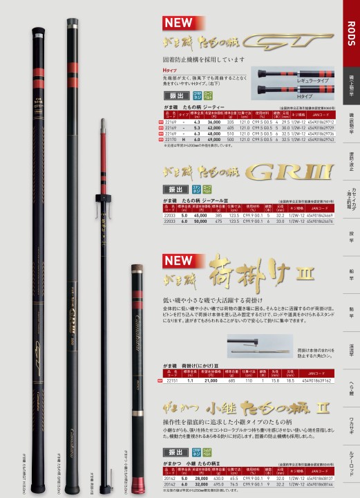 がま磯玉の柄Gスペシャル53 （がまかつ がま磯 たもの柄 GPRⅡ 53 