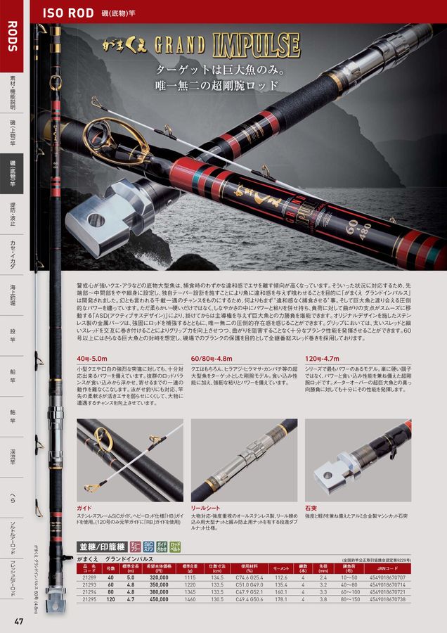 GAMUYA 温かく S-50 磯竿 カーボン製 ジャンク品