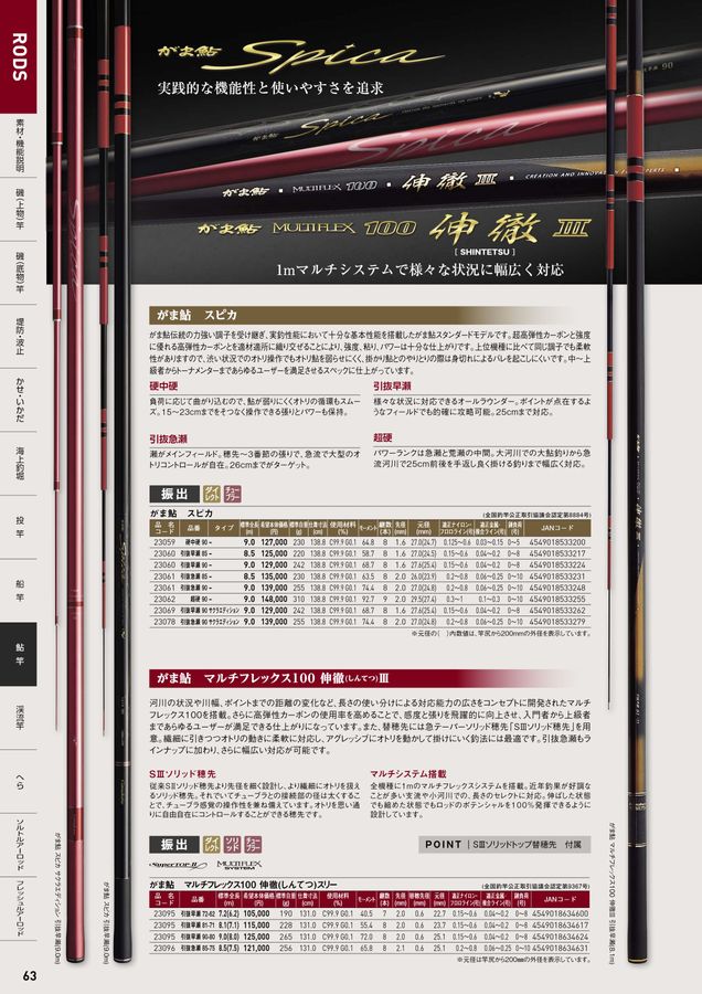 GAMAKATSU FISHING GEAR CATALOG 2025_ロッドカタログ