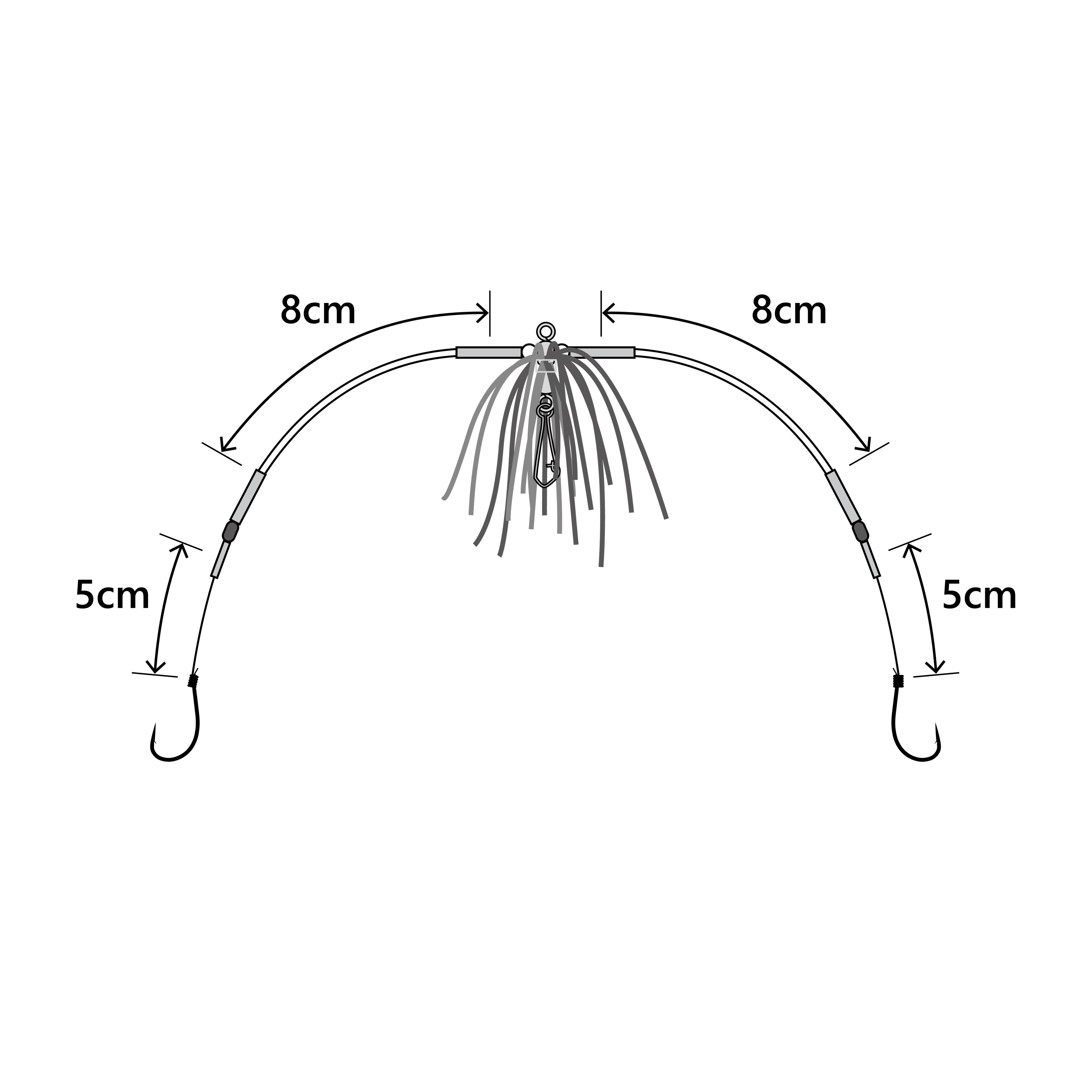 長岡ケガレン ナノ船カレイ仕掛 両天秤 | がまかつ