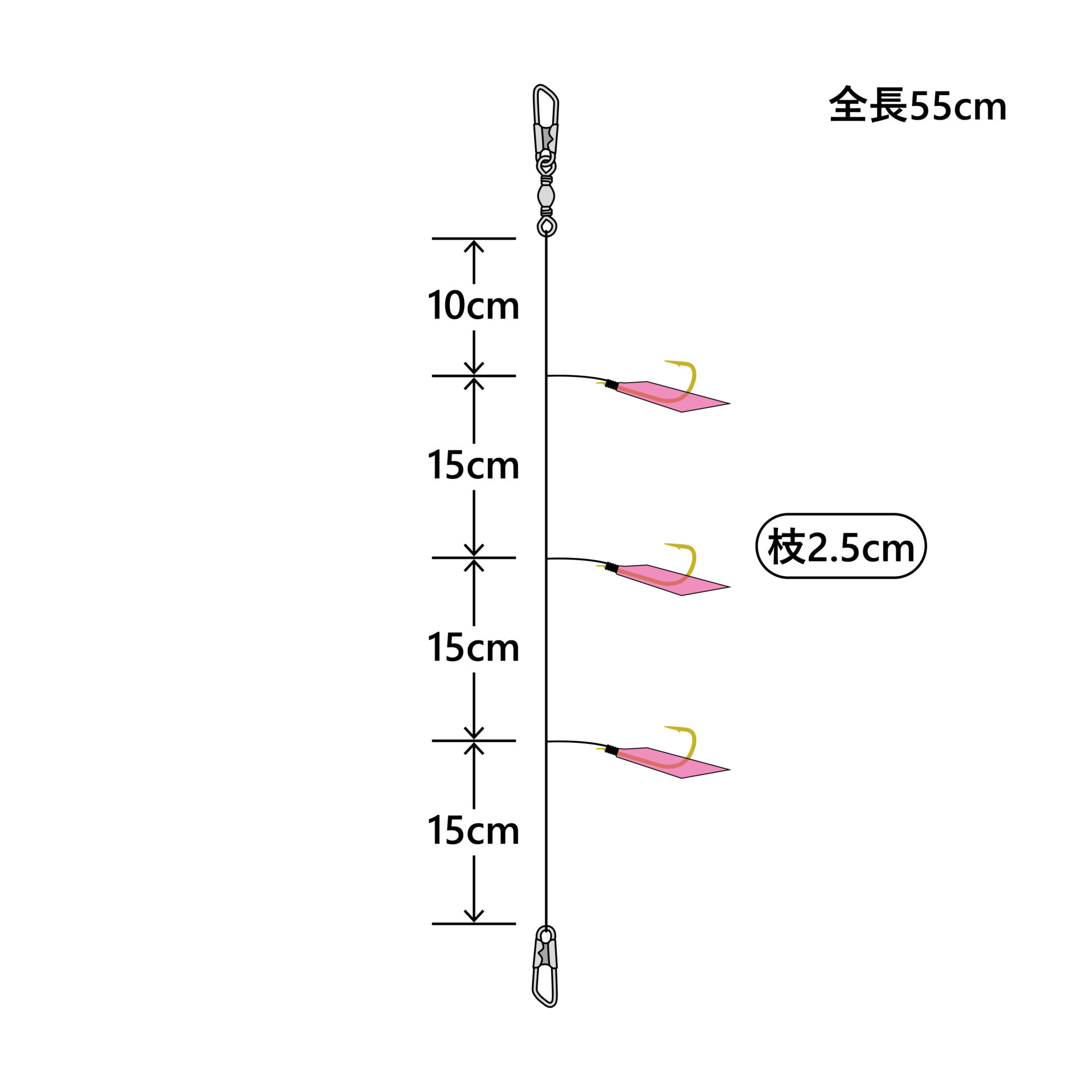 うきまろサビキ 3本鈎仕掛 | がまかつ