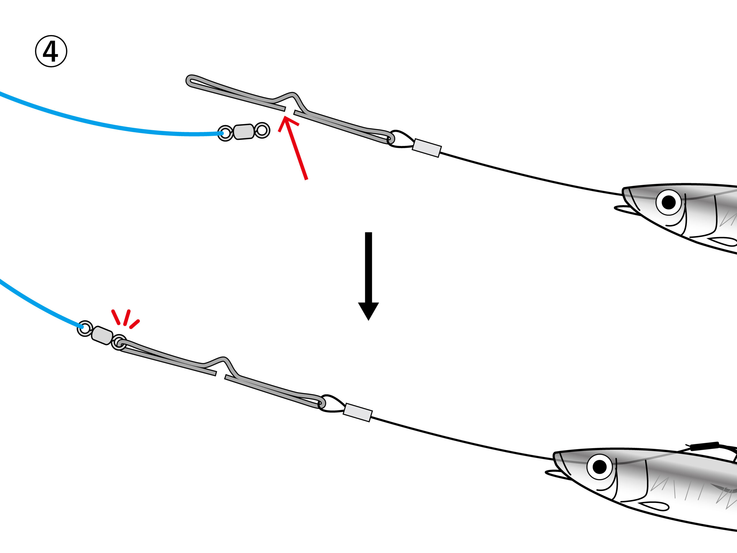 遠投タチウオ仕掛 つらぬき2段 | がまかつ