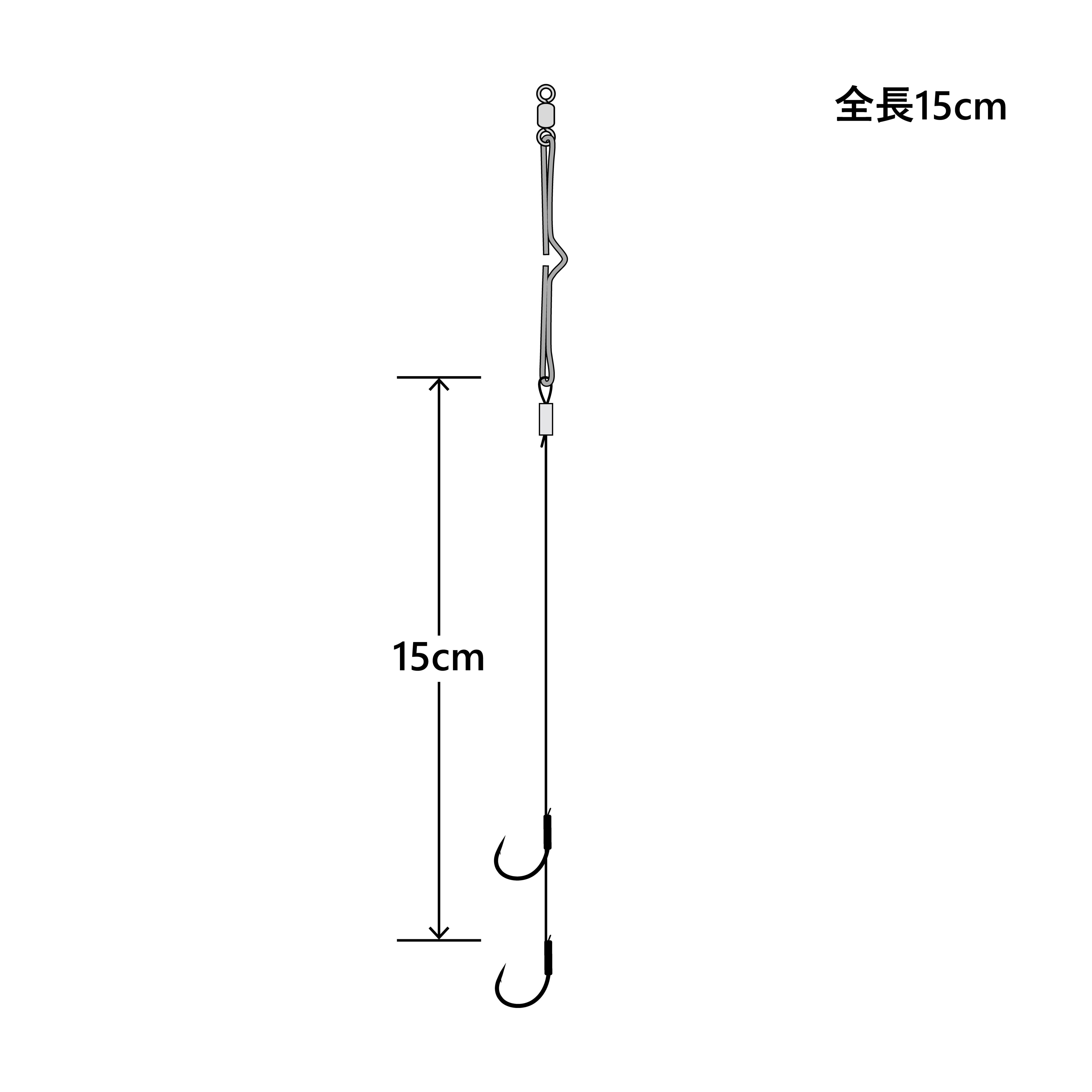 遠投タチウオ仕掛 つらぬき2段 | がまかつ