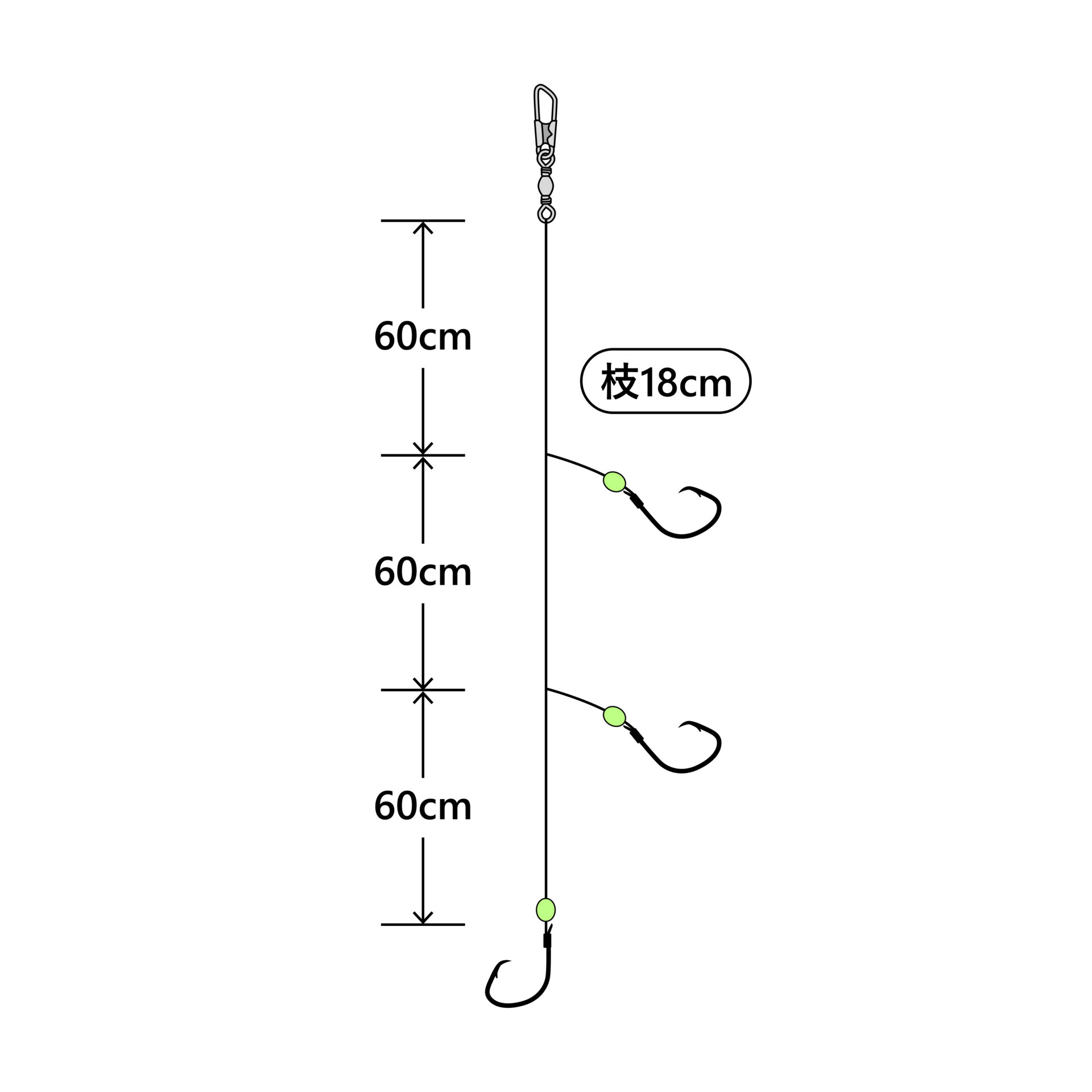 東京湾金アジ仕掛 | がまかつ