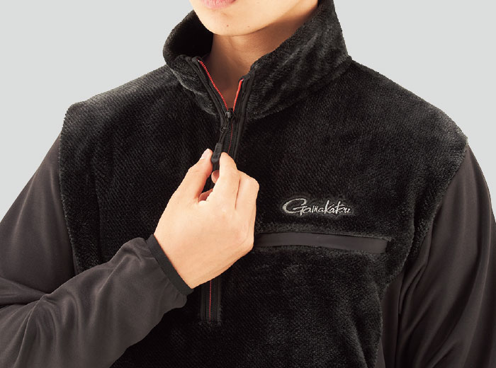 新品がまかつ　ボアフリースハーフジップシャツ GM3614 サイズ３L(2XL) ボアフリースハーフジップシャツ GM3614 | がまかつ