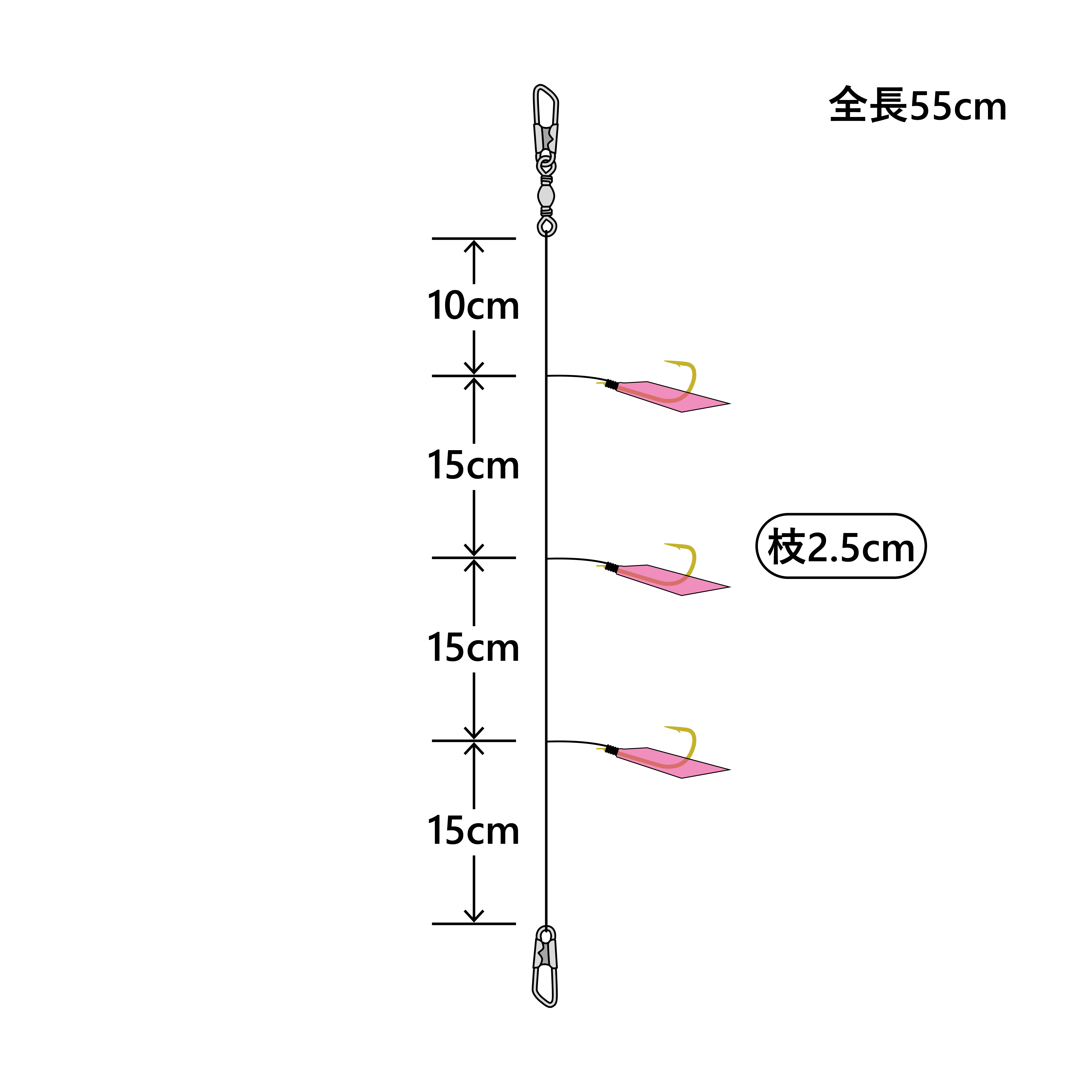 うきまろサビキ 3本鈎仕掛 | がまかつ うきまろサビキ 3本鈎仕掛 | がまかつ