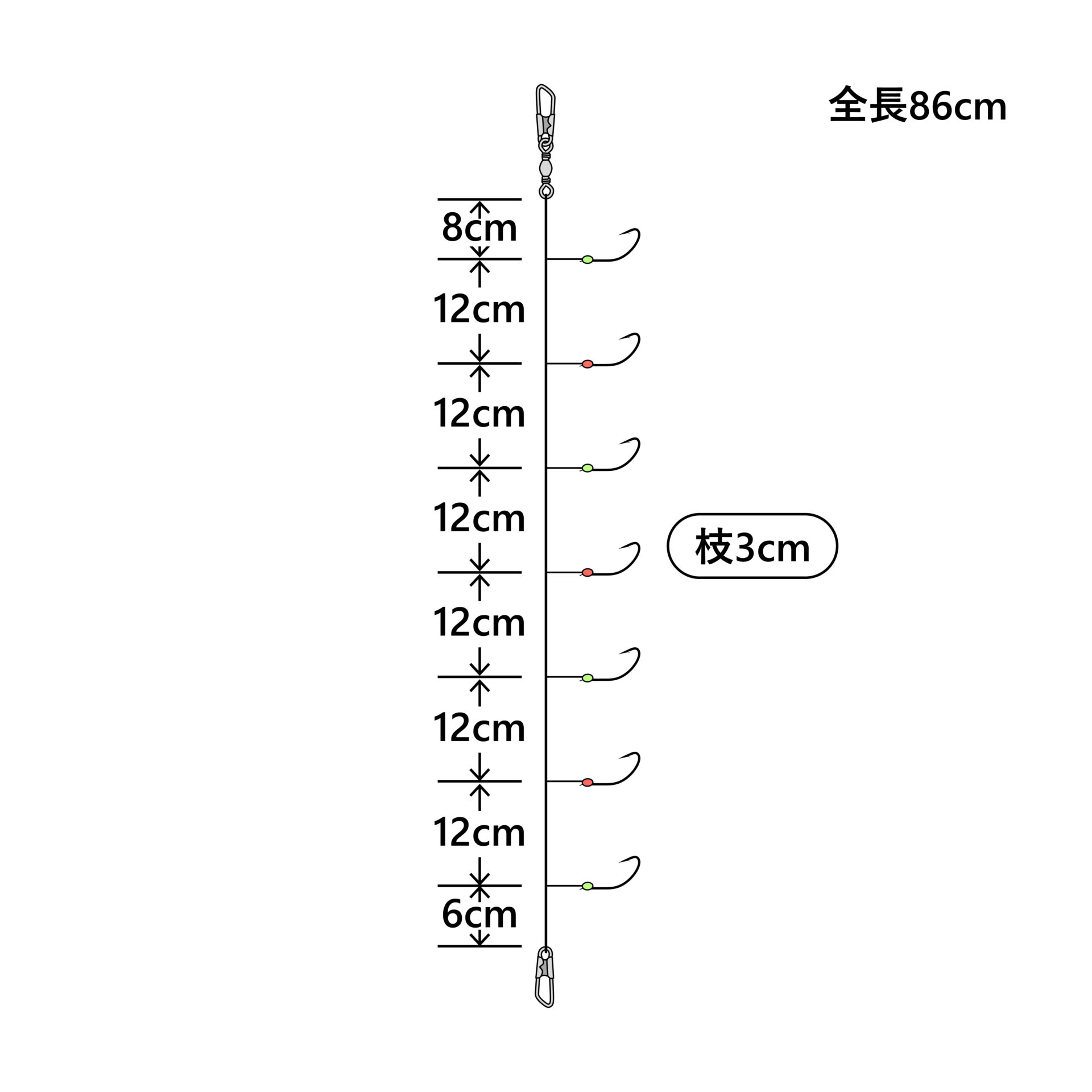 ワカサギ王 スタンダード 7本仕掛(狐タイプ) | がまかつ