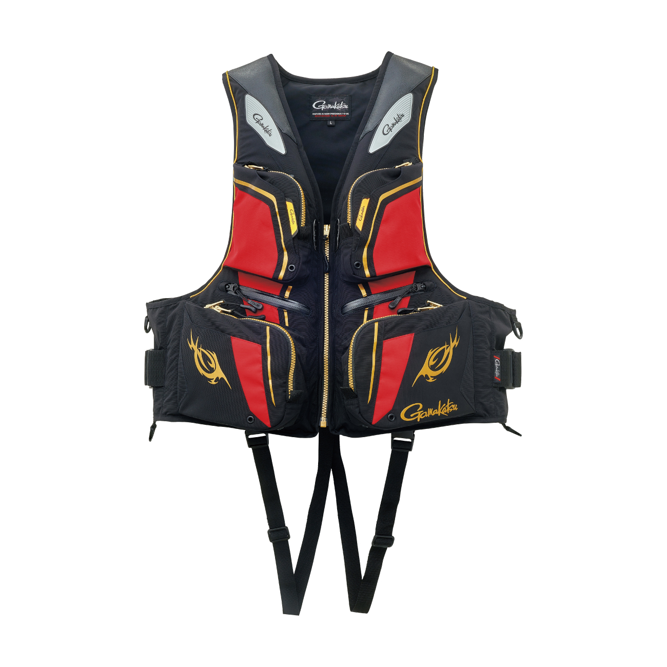 未使用 がまかつ ライフジャケット 桜マーク フローティングベスト 桜マーク付きライフジャケット 自動膨張式 フローティングベスト肩掛け