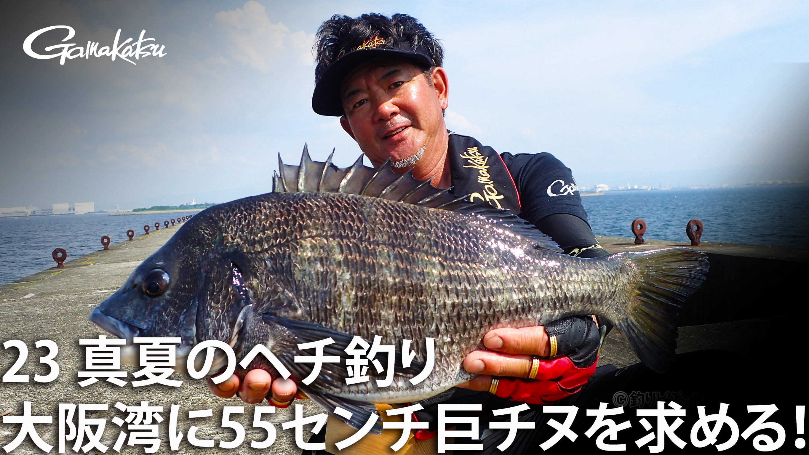 23 真夏のヘチ釣り 大阪湾に55センチオーバーの巨チヌを求める がまかつ