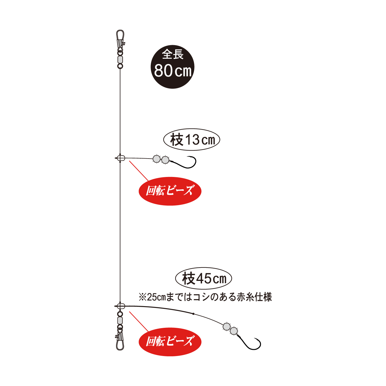 スーパー遠投カレイ仕掛 改 | がまかつ