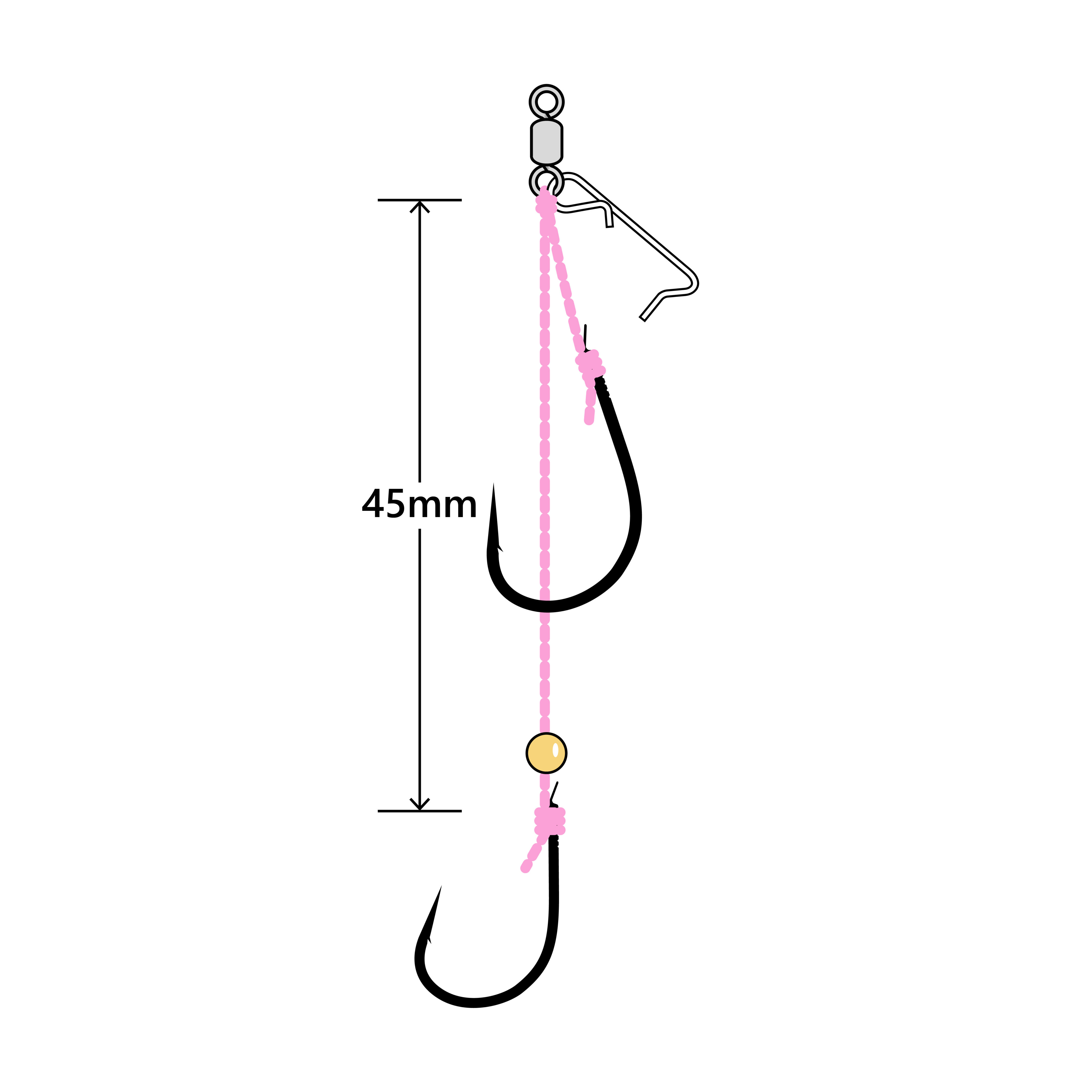 桜幻 遊動鯛テンヤ 替え鈎 | がまかつ