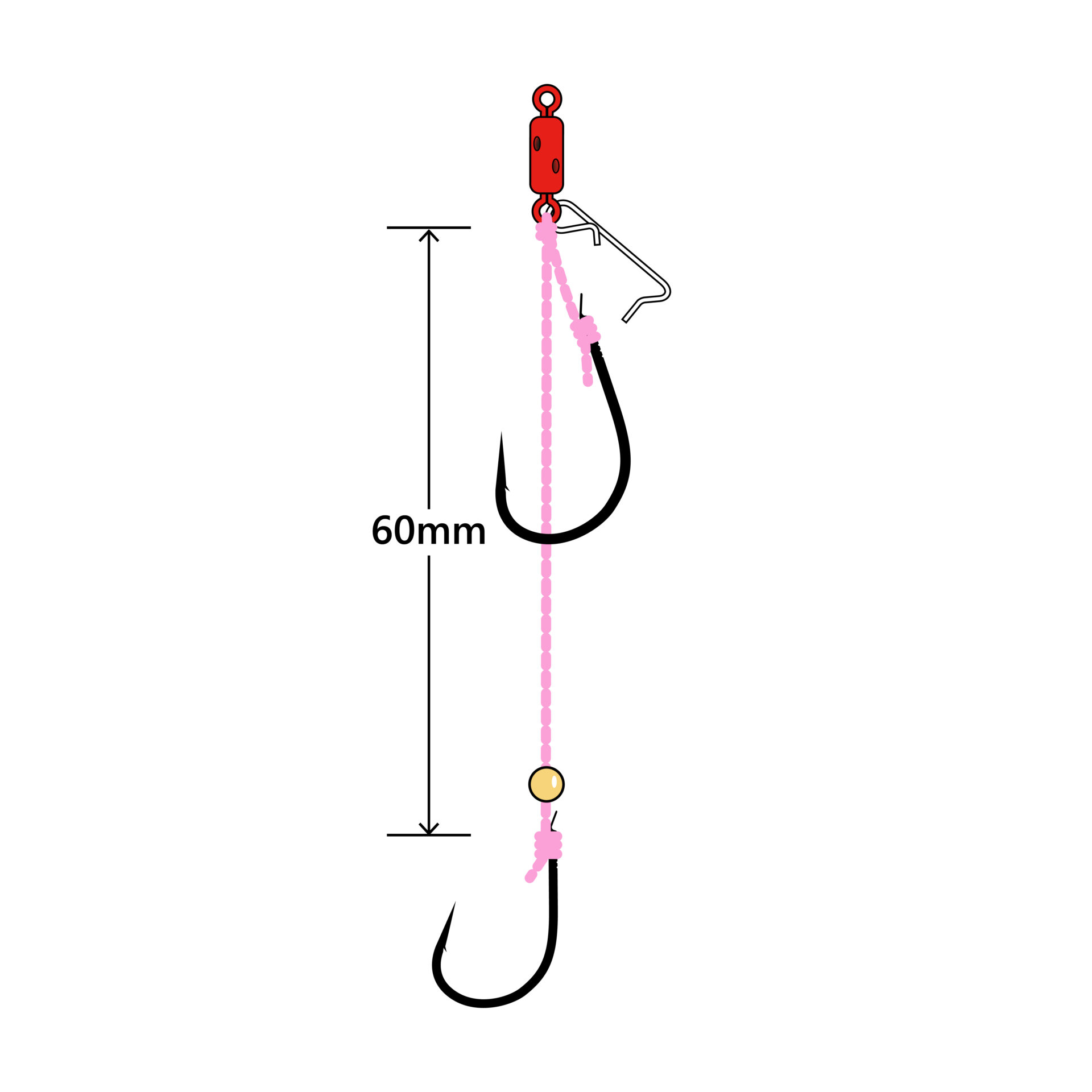 桜幻 遊動鯛テンヤ 替え鈎 | がまかつ