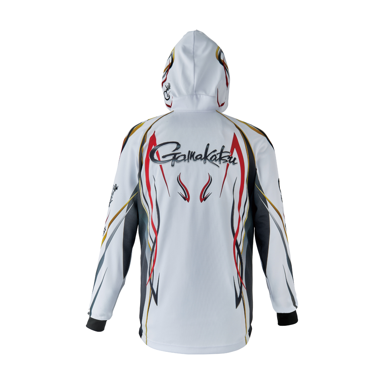 がまかつ 2WAY プリントジップシャツフーディ ホワイト GM3736 (フィッシングシャツ Tシャツ 長袖 父の日)【送料無料】 2WAY プリントジップシャツフーディ GM3736 | がまかつ