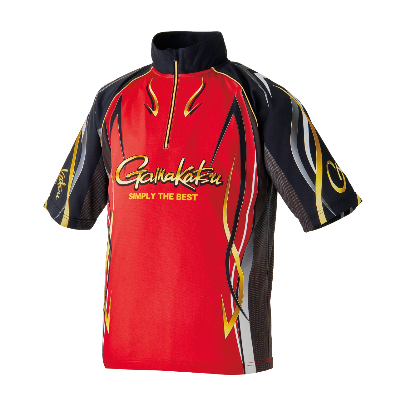 2WAYプリントジップシャツ(半袖) GM3735 | がまかつ