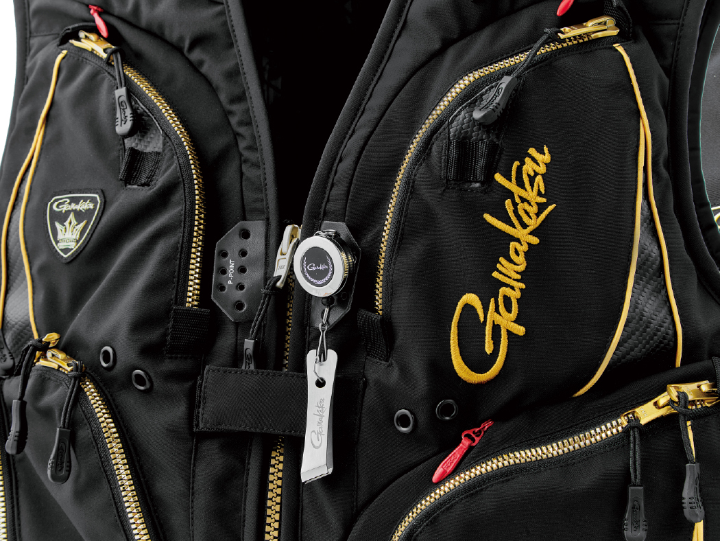 たいき　がまかつ アルテマシールド 鮎 ベスト L GM-2330 楽天市場】アルテマシールド鮎ベストGM2330 黒金・Lサイズ がまかつ が