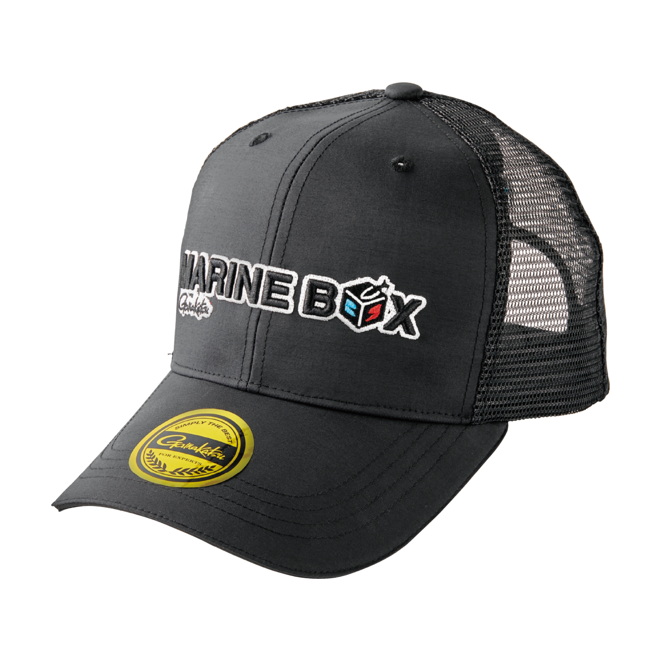 ハーフメッシュキャップ(ボックスロゴ)(MARINE BOX) GM9104 | がまかつ