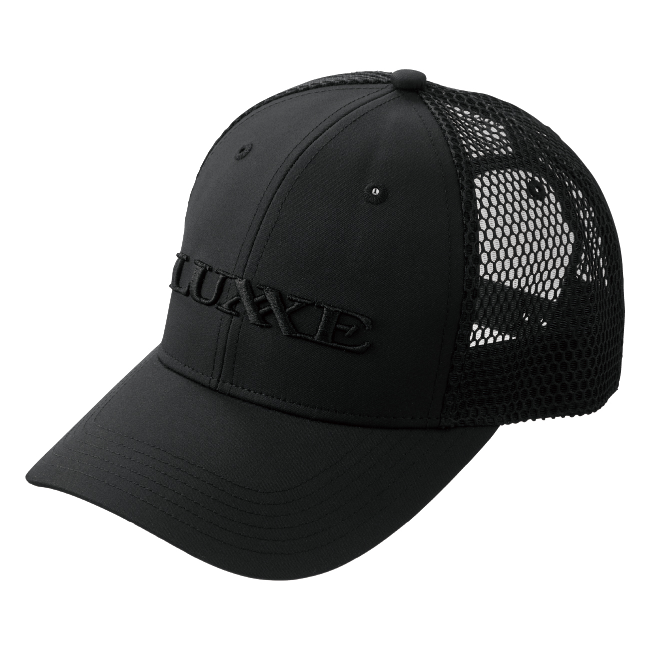 ブラックメッシュキャップ ダブルメッシュキャップ(ブラック) - アウトドア・キャンプ用品