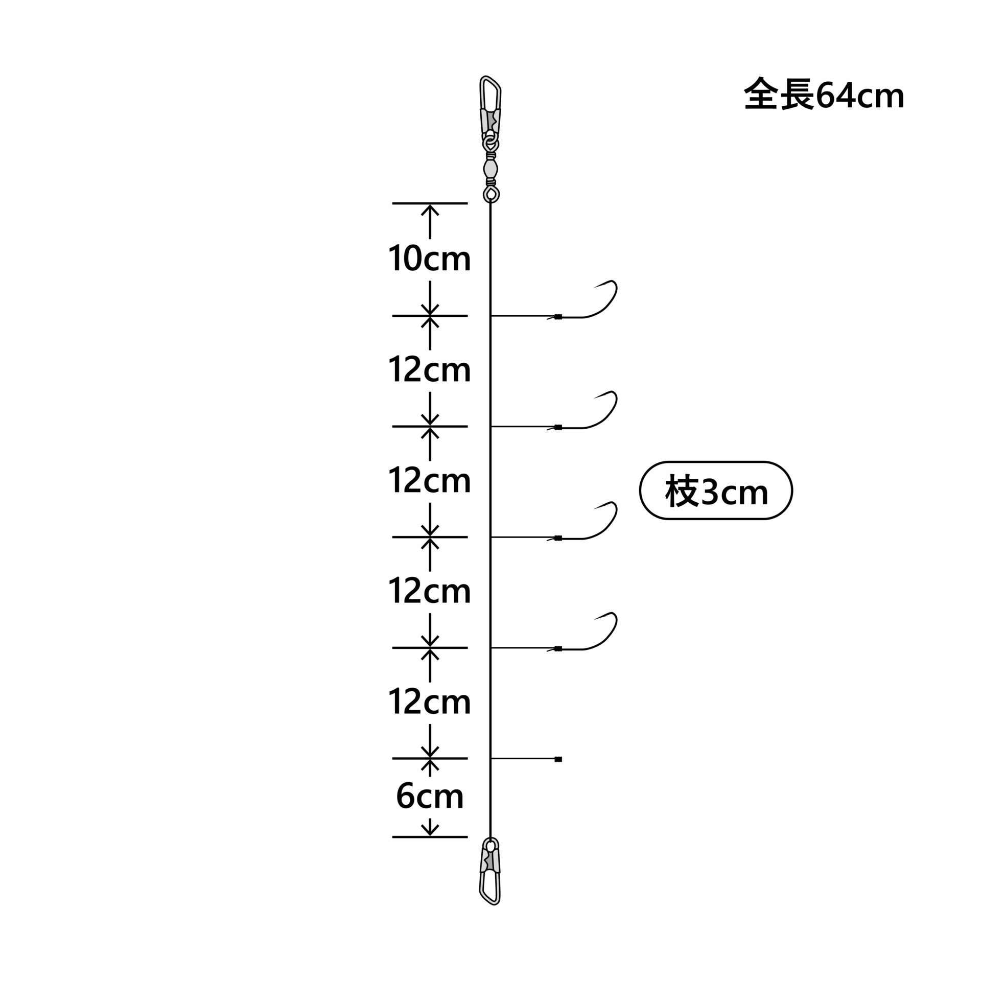 ワカサギ連鎖 ベーシック2(狐タイプ) | がまかつ